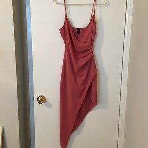 NWT Windsor asymmetrical spaghetti strap dress